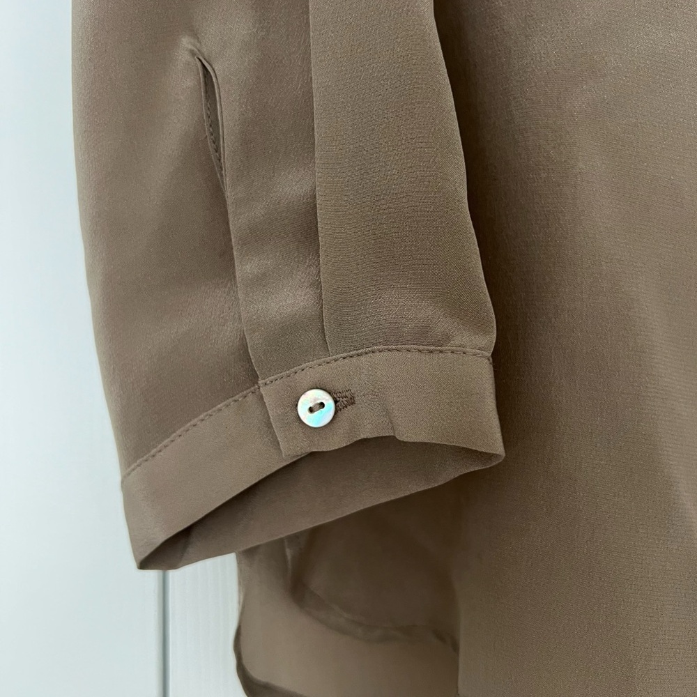 Zara Women’s Brown Silk Top - Picture 4 of 7
